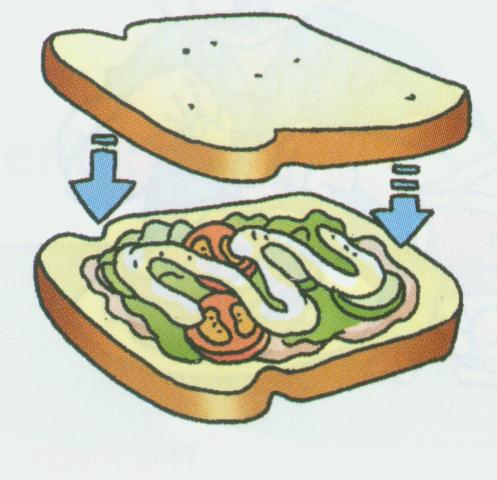 put the other slice of bread on top
